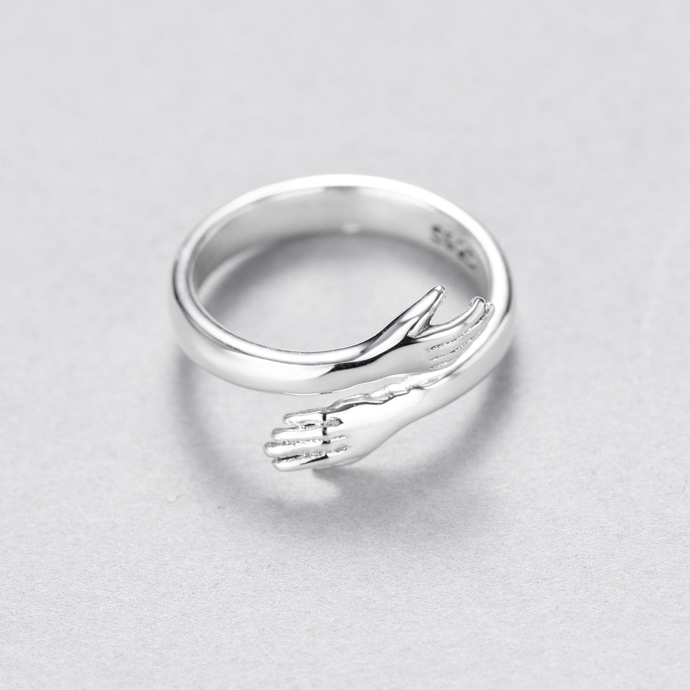 Couple Love hug ring
