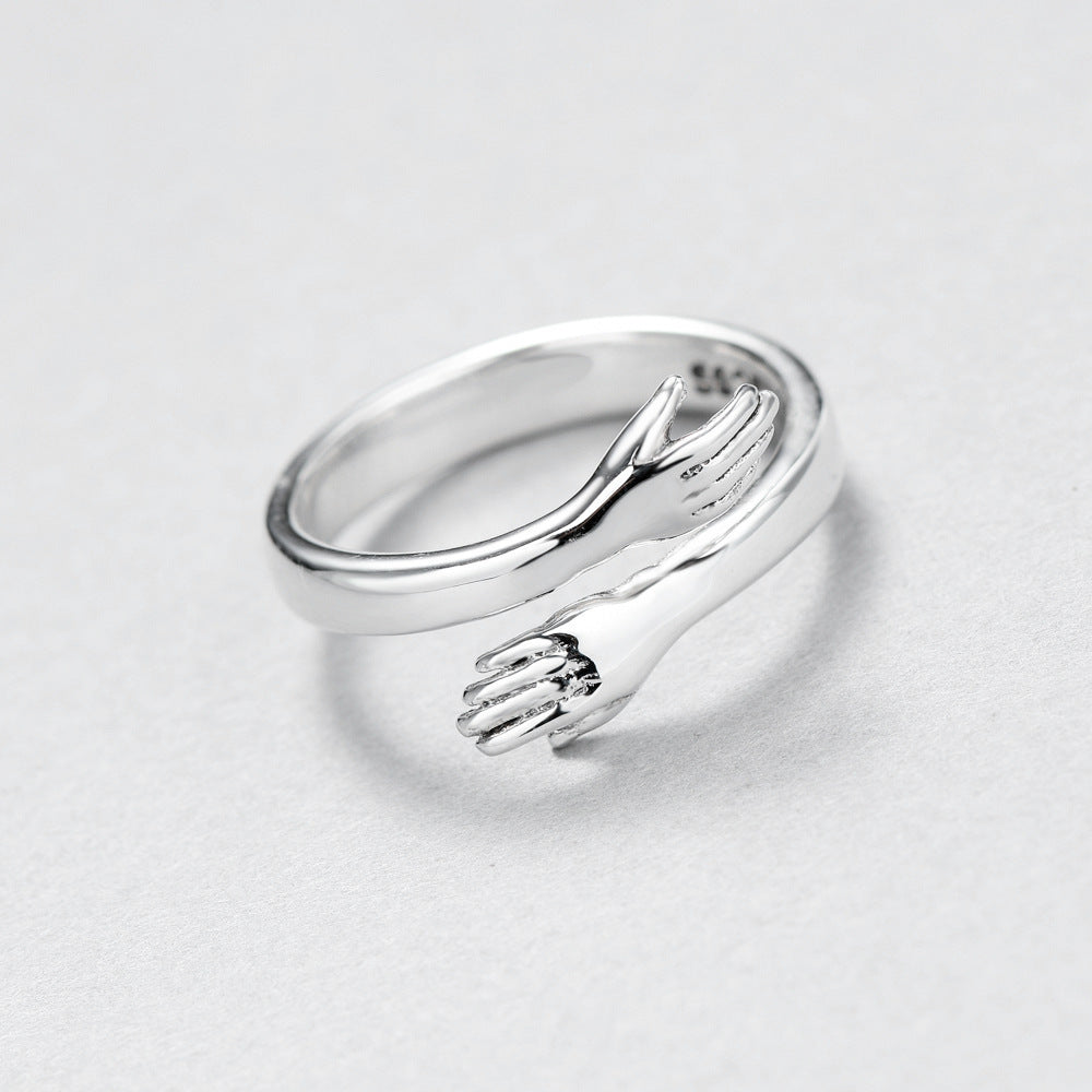 Couple Love hug ring