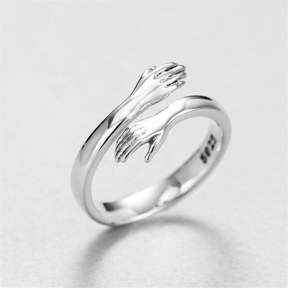 Couple Love hug ring
