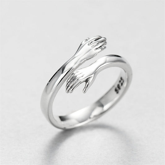 Couple Love hug ring