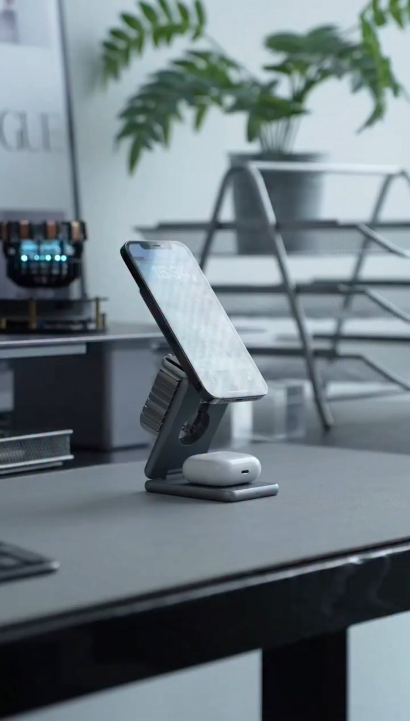 3 in 1 Nightstand - Fast Wireless Charger