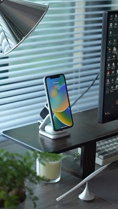 3 in 1 Nightstand - Fast Wireless Charger